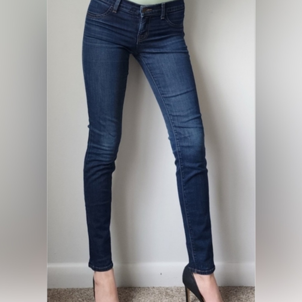 J Brand Starless Dark Blue Skinny Jeans